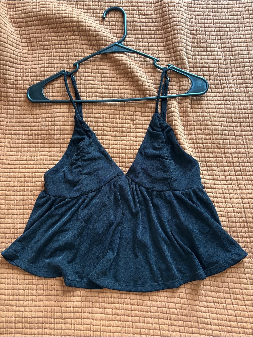 Love Tree Spaghetti Strap Peplum Tank